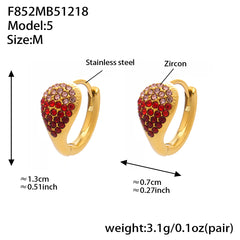 18K Gold-Plated Cubic Zirconia Teardrop Earrings