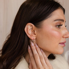 Nicolette Vintage-Inspired Huggie Earrings