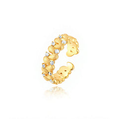 Marielle Vintage-Inspired Pavé Adjustable Ring