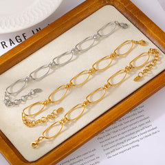 Open Oval Link Bracelet