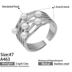 Shell Pearl-Look Sculptural Ring Designs