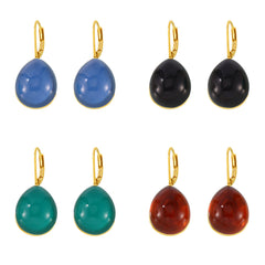 Colorful Resin Teardrop Drop Earrings
