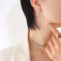 Color Cubic Zirconia Necklace Bracelet and Earrings