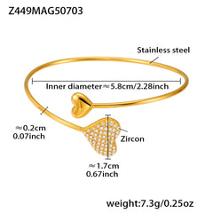 18K Gold-Plated Cubic Zirconia Open Cuff Collection