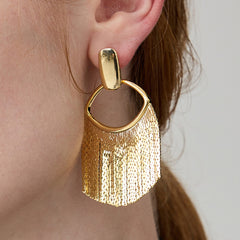 Nadine Statement Tassel Drop Earrings No. 473019