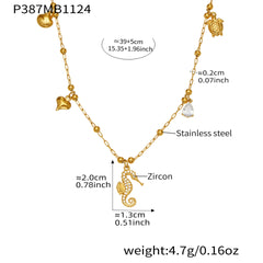 Daisy and Sparkling Charm Necklace