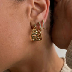 Nadine Pavé Hoop Earrings No. 930939