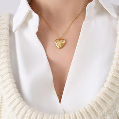 Heart Stone-Accent Pendant Necklace
