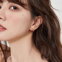 Daphne Cherry Stud Earrings