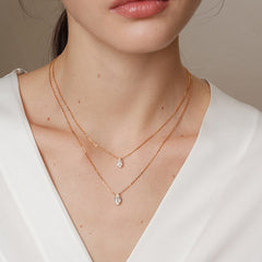 Nadine Crystal Oval Necklace
