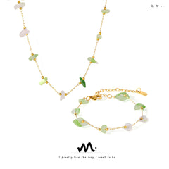 Natural Stone Chip Necklace or Bracelet
