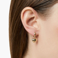 Daphne Vintage-Inspired Heart Stud Earrings No. 516347
