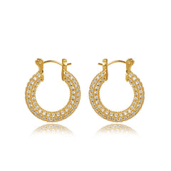 Daphne Vintage-Inspired Pavé Hoop Earrings No. 832827