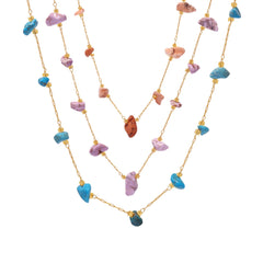Natural Stone Accent Necklace