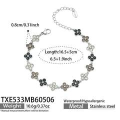 Color Cubic Zirconia Clover Jewelry