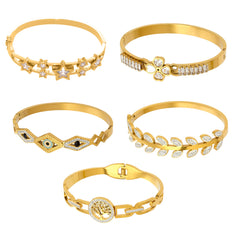 Cubic Zirconia Clasp Bangle Designs