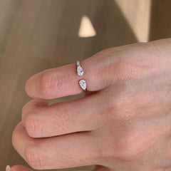 Nicolette Vintage-Inspired Teardrop Adjustable Ring