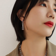 Geometric Link Necklace, Bracelet or Stud Earrings