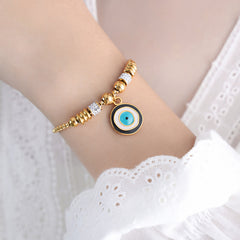 Colorful Eye Charm Bracelet