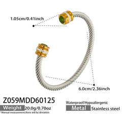 Cubic Zirconia Open Cuff Bracelet Designs