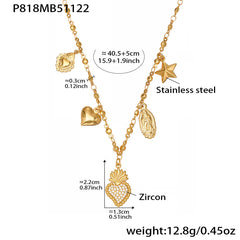 Sparkling Mixed Charm Necklace