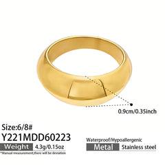 Sculptural Geometric Ring