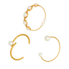 Freshwater Pearl Open Cuff Bracelets