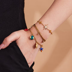 Starburst Ocean Charm or Layered Chain Jewelry