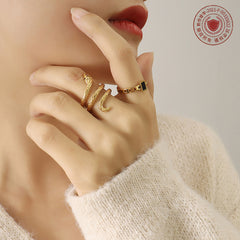 Coiled Snake Statement Ring