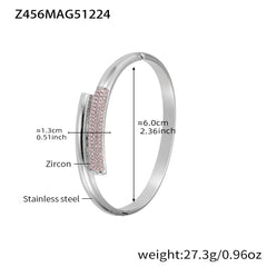 18K Gold-Plated Cubic Zirconia Bangle Designs