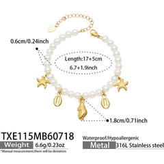 Ocean Charm Faux Pearl Jewelry Designs