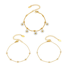 Daisy or Cubic Zirconia Accent Bracelet