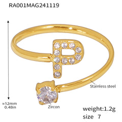 Cubic Zirconia Initial Jewelry Collection