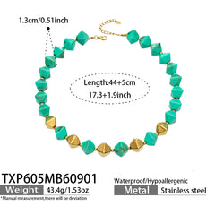 Faceted Color Resin Geometric Jewelry