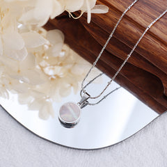 Geometric Shell & Acrylic Pendant Necklaces