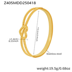 18K Gold-Plated Geometric Stone-Accent Clasp Bracelets
