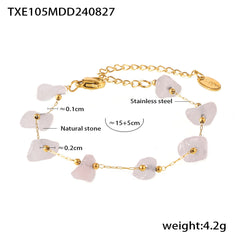 Natural Stone Chip Necklace or Bracelet