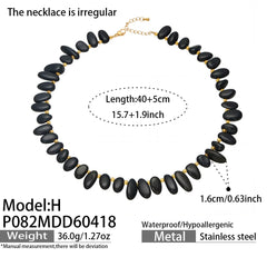 Natural Stone Beaded Necklace Designs