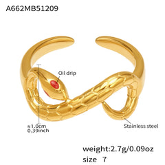18K Gold-Plated Cubic Zirconia Open Ring Collection