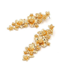 Daphne Vintage-Inspired Floral Drop Earrings