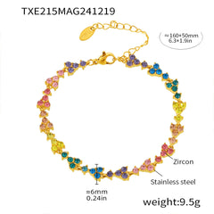 Cubic Zirconia Color-Accent Necklace & Bracelet