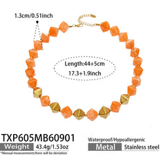 Faceted Color Resin Geometric Jewelry