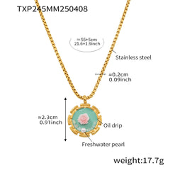Rose Enamel Pendant and Ring Designs