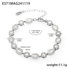 Geometric Cubic Zirconia Bracelet Designs