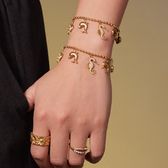 18K Gold-Plated Ocean Charm Jewelry