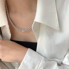 Camille Vintage-Inspired Pearl Choker Necklace No. 660091