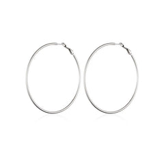 Nadine Statement Stainless Steel Hoop Earrings