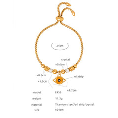 Colorful Eye Charm Bracelet
