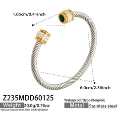 Cubic Zirconia Open Cuff Bracelet Designs