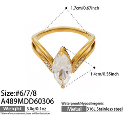 Cubic Zirconia Statement Ring Collection
